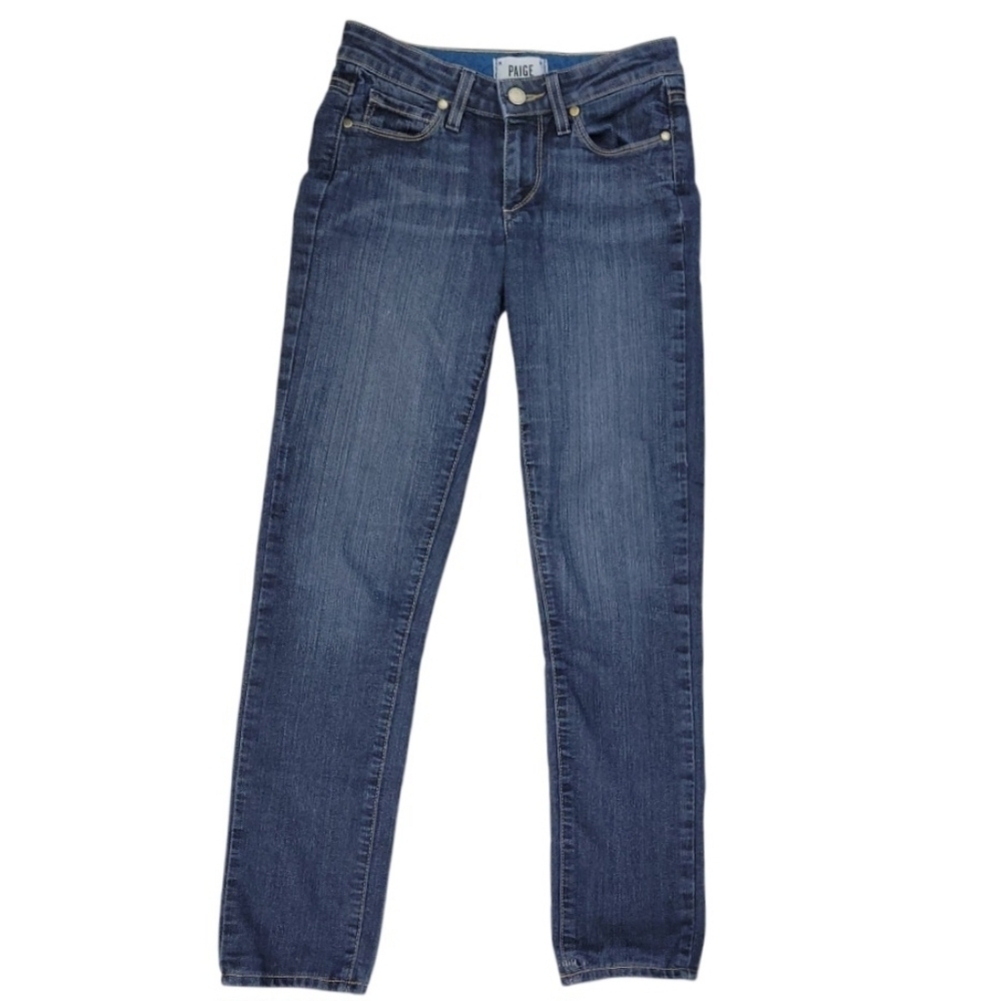 Paige Womens Skyline Skinny Jeans Size 23 With Stitch Detail 🖤